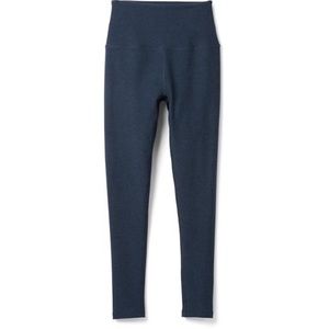 Beyond Yoga Heather Rib High Waist Midi Legging - Navy Blue